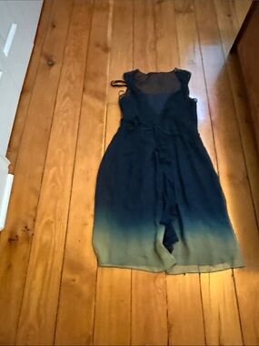 Women’s Ombré Navy to Teal Sleeveless Dress